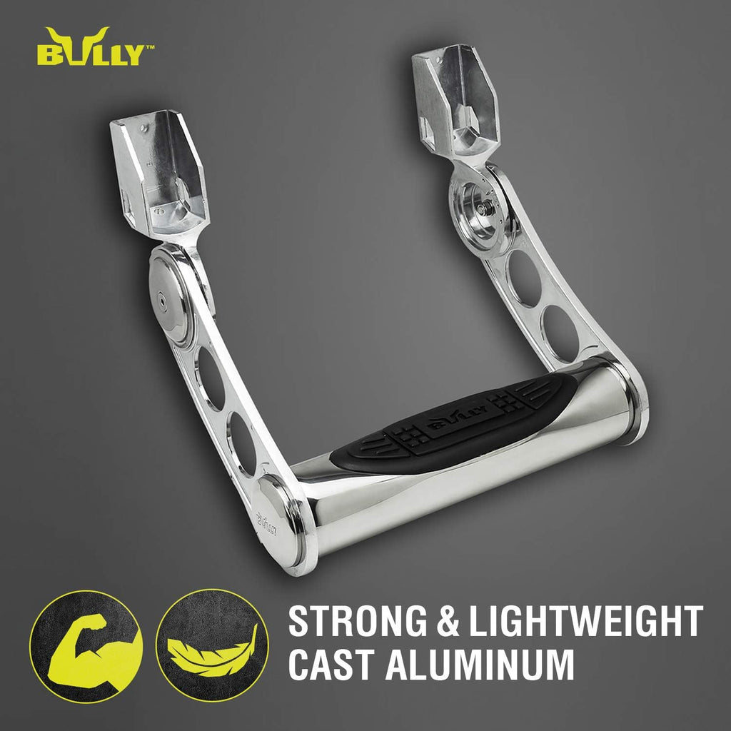 Black Aluminum Adjustable Side Hoop Step Pack of 2 C1070