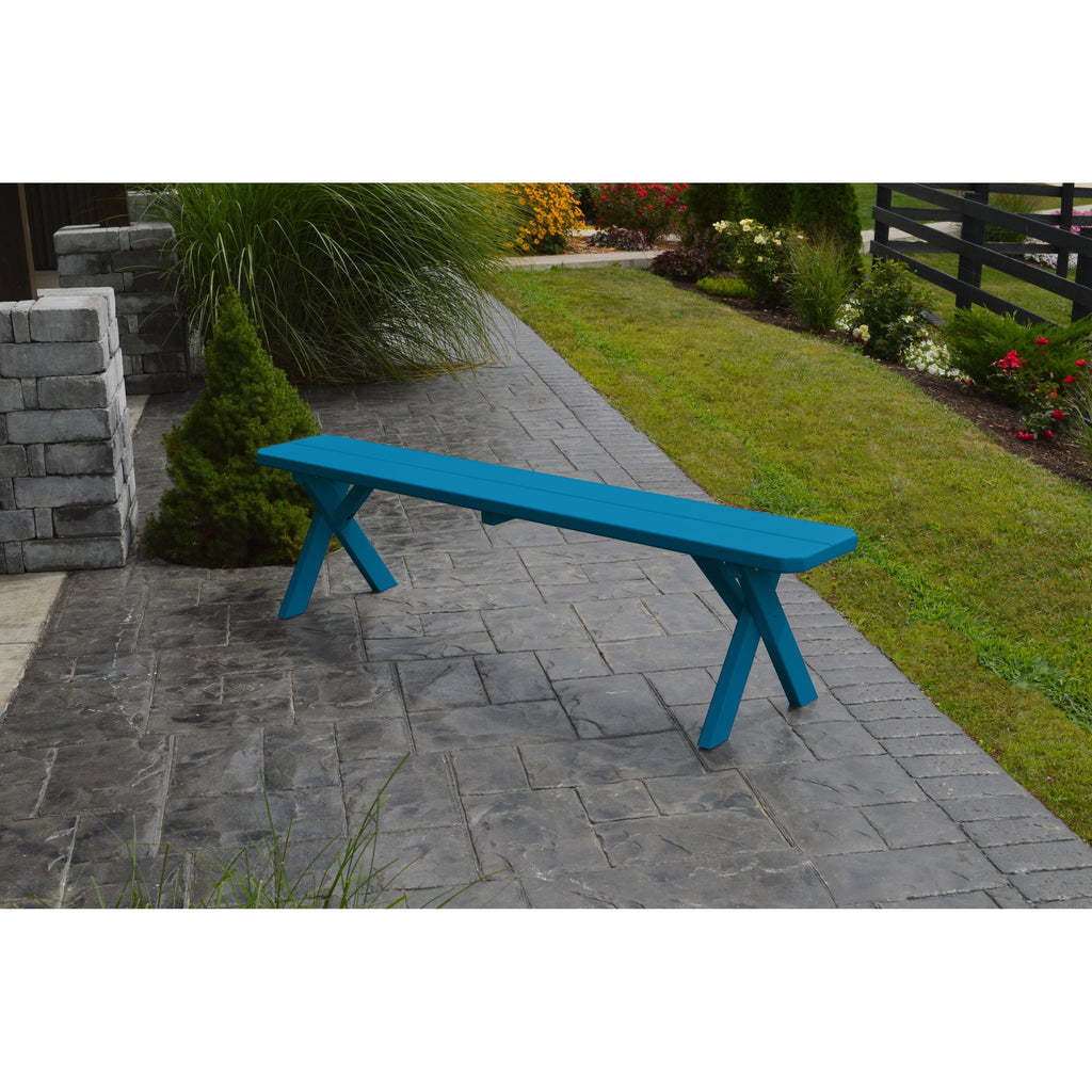 Caribbean Blue Crossleg Bench N685311