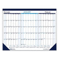 2PK Three Month Desk Pad, 22 x 17, White/Blue/Teal Sheets, Blue Binding, Blue Corners F9136