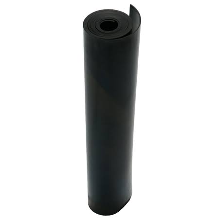 Neoprene 1/8 in. Thick x 36 in. Length x 48 in. Width Rubber Sheet, Black N461232