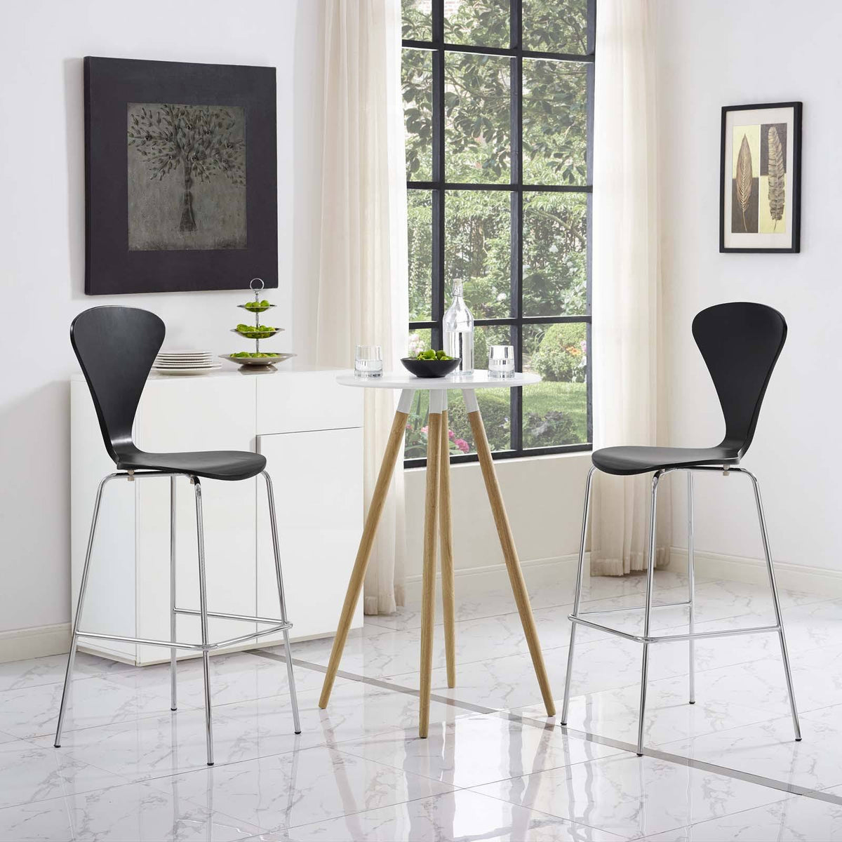 Natural Passage Dining Bar Stool Set of 2 U87393