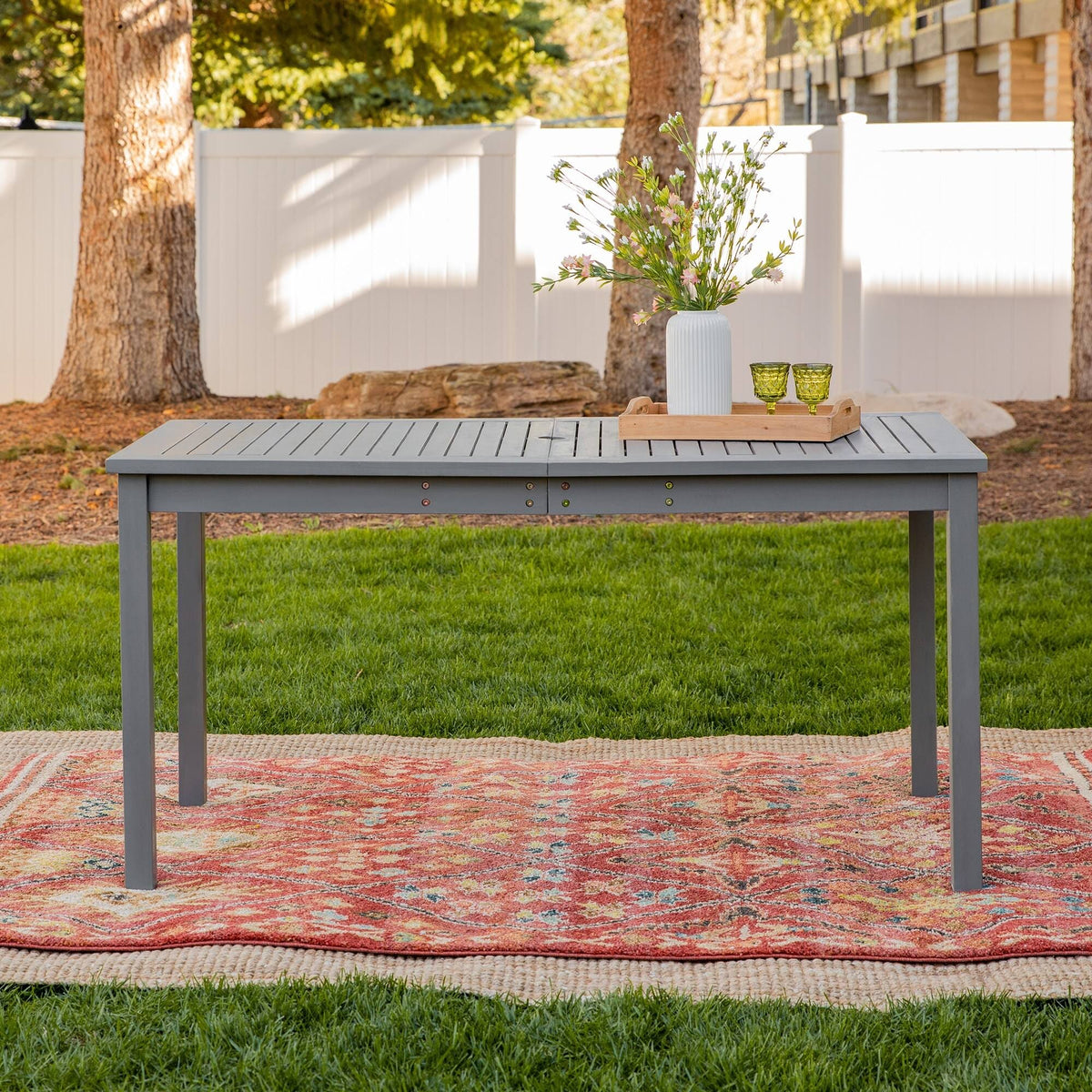 Grey Wash Acacia Outdoor Dining Table N394979