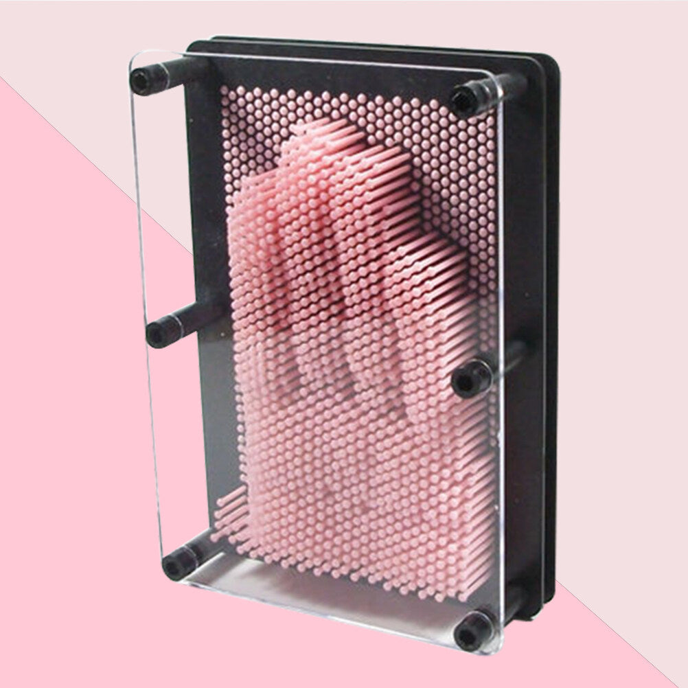 Large Size Pink 3-Dimensional Pin Art Board Toy X594482
