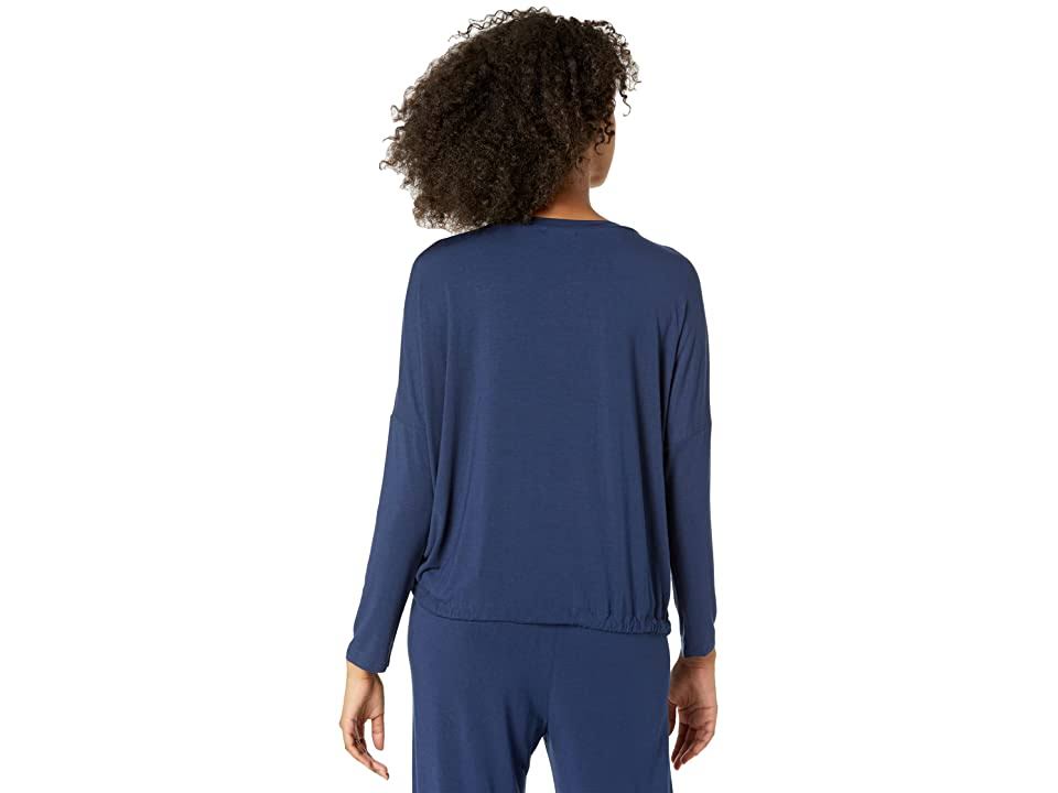 Navy Ivory Modal Slouchy PJ Set D7836