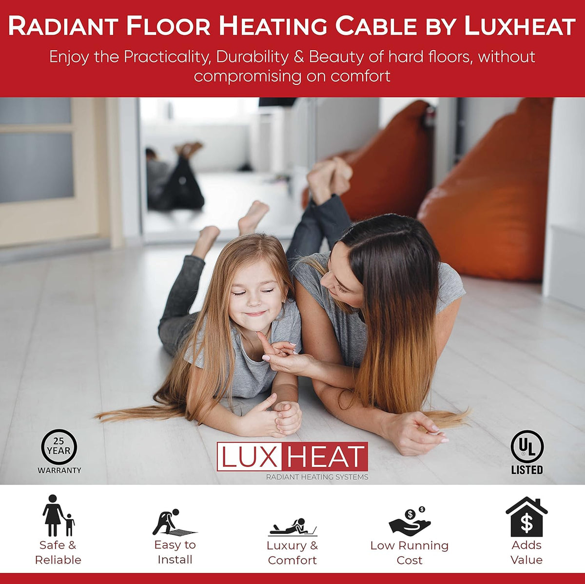 180 Sqft 240v Electric Radiant Floor Heating System Under Tile G926299