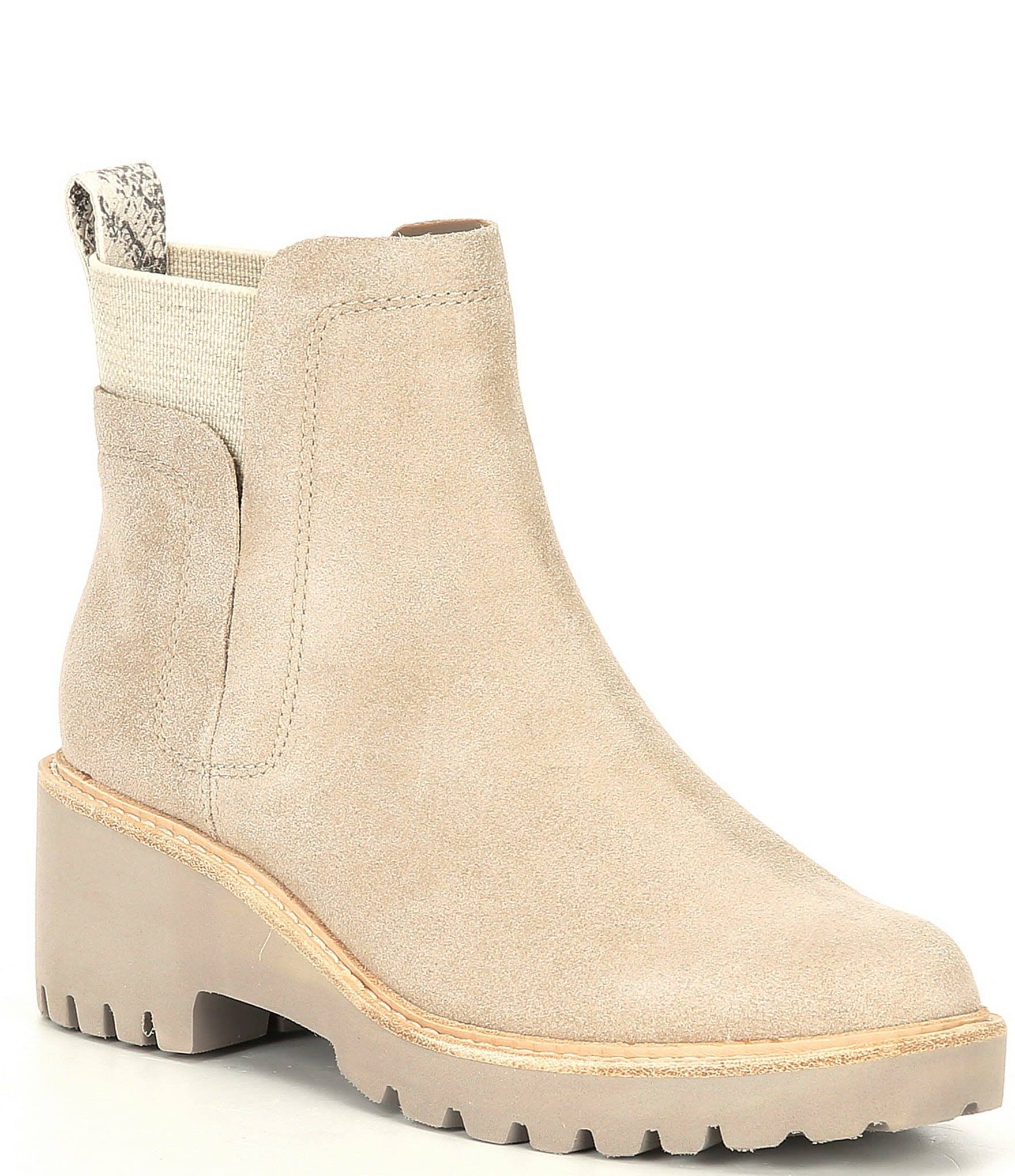 Almond Suede 8 Boots O4984