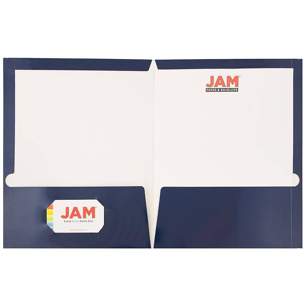 Navy Blue Two Pocket Presentation Folder 50 Pack C221