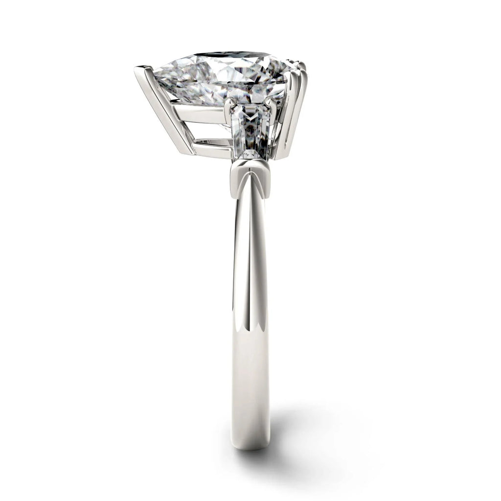 Pear Cut Moissanite Engagement Ring 2.47 DEW I290928