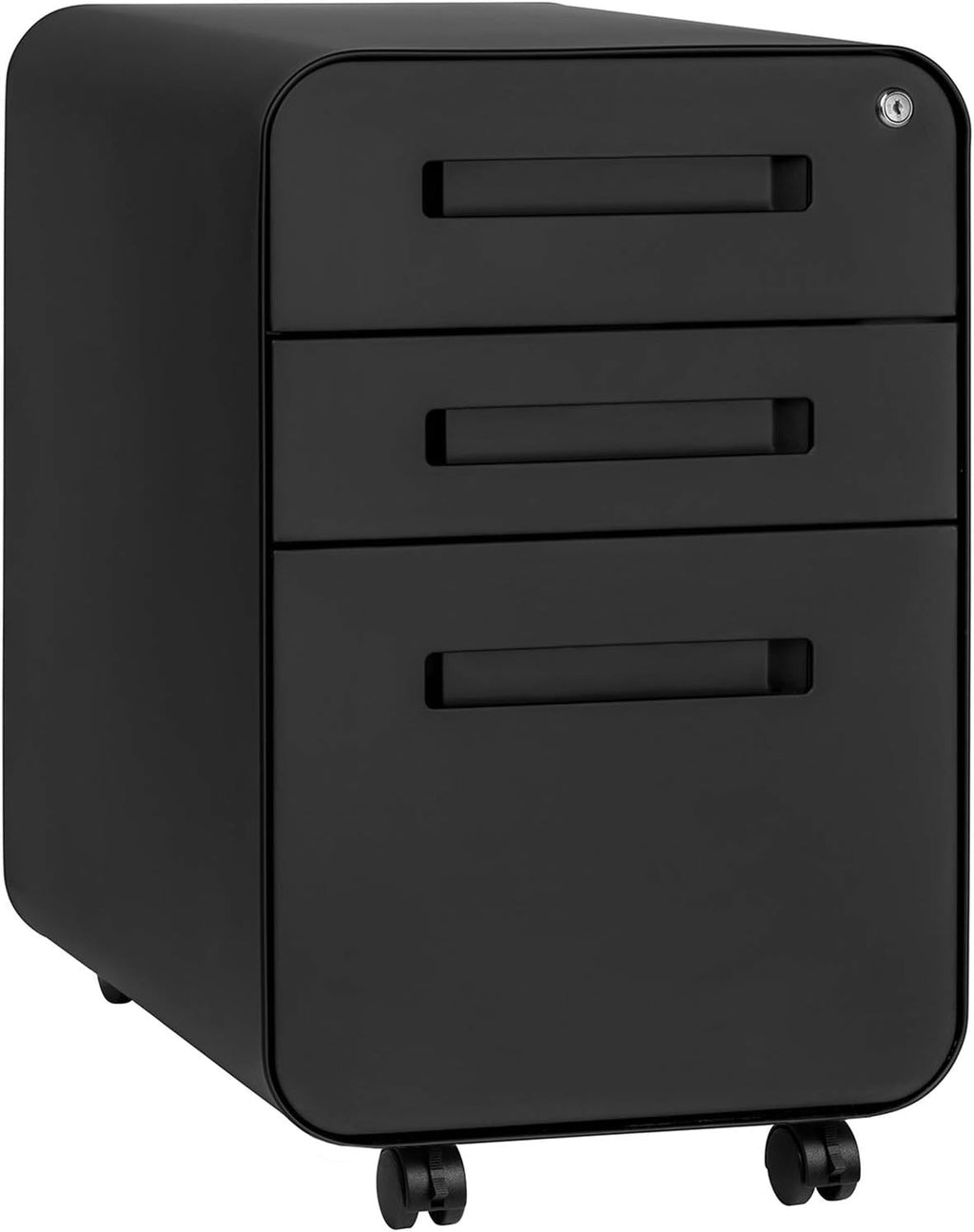 3-Drawer Mobile File Cabinet, Pre-Assembled, Aqua G80842