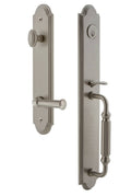 Satin Nickel One-Piece Dummy Handleset W913