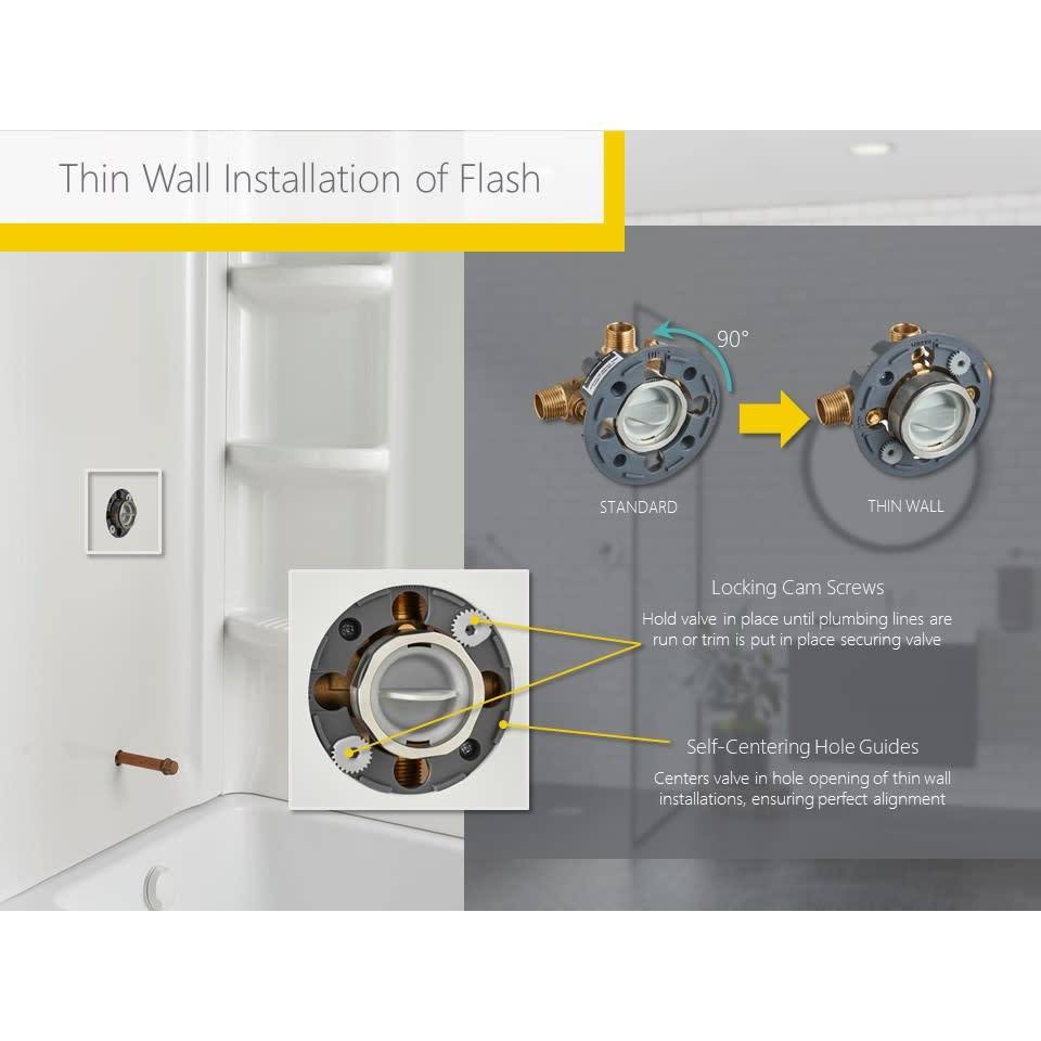 Shower Only Trim Package with Polished Chrome P3008