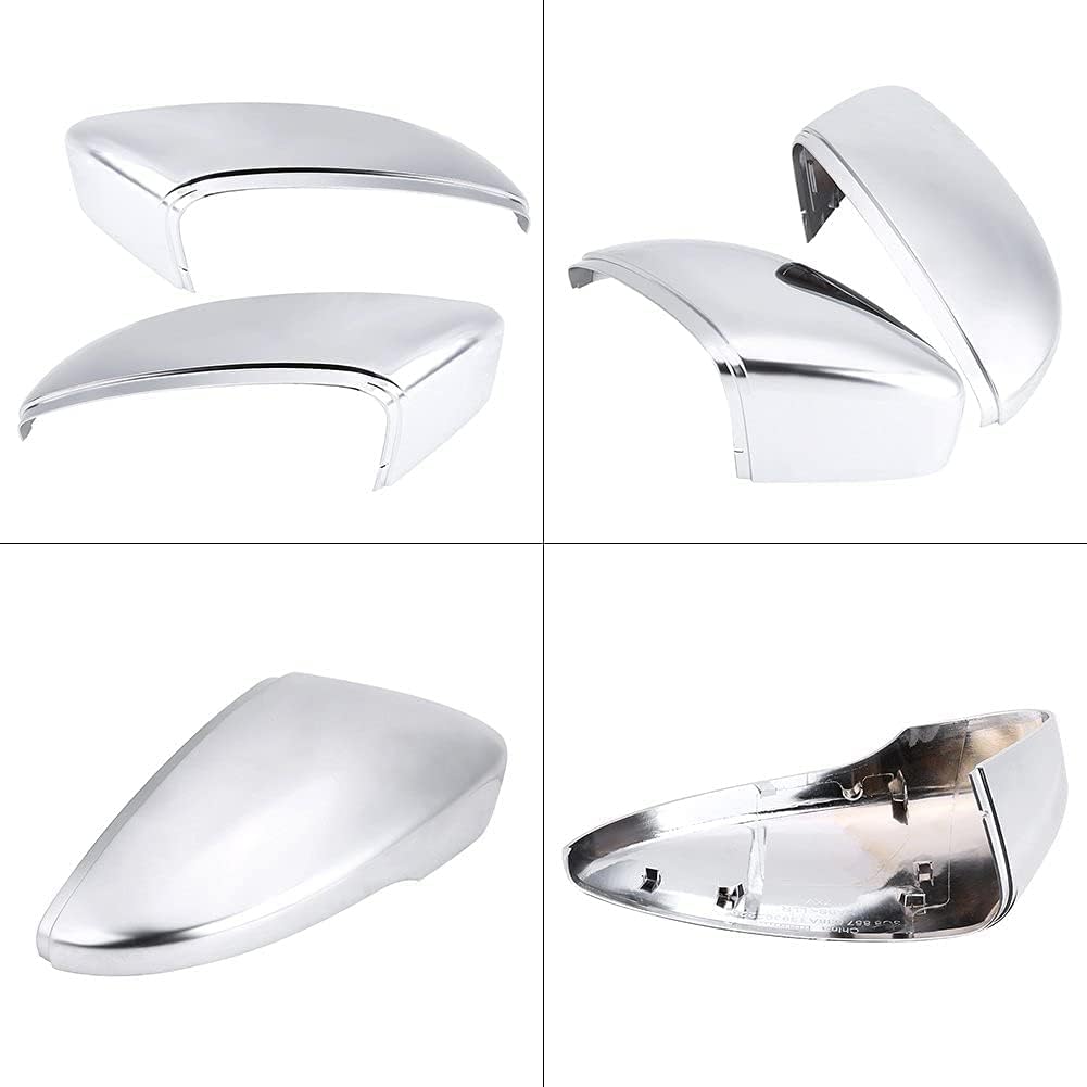 Matte Chrome Rearview Mirror Cover Trim Pair B442959