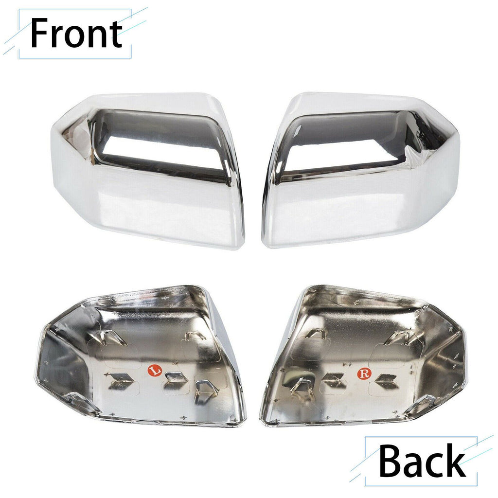 Chrome Pair Top Mirror Covers Caps F913