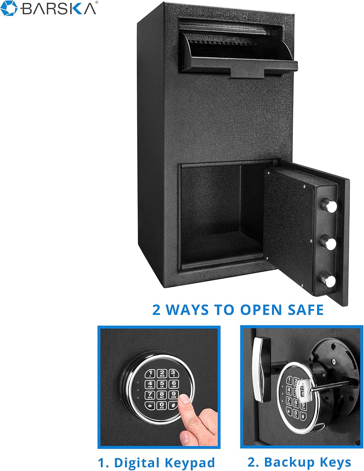 Digital Multi-User Keypad Security Depository Drop Safe with Front Load C32108
