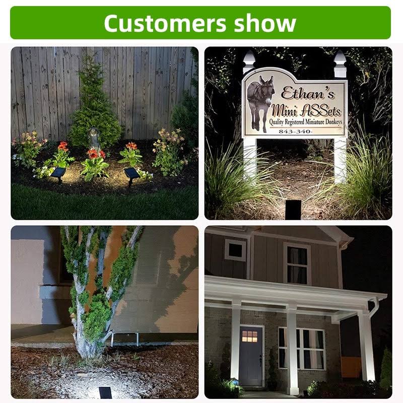 40 LED Solar Powered Outdoor Landscape Spotlights T868704