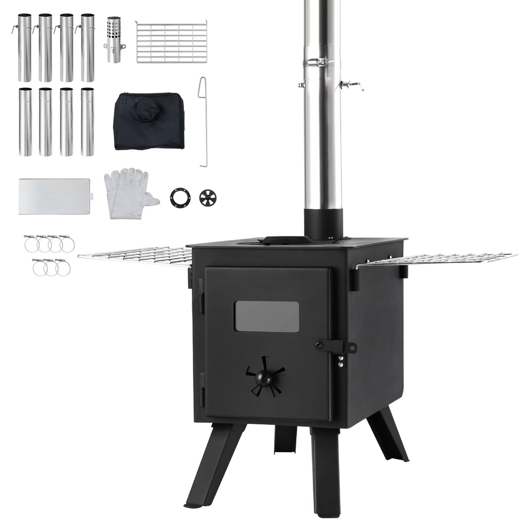Portable Wood Stove for Camping with Pipes R74707