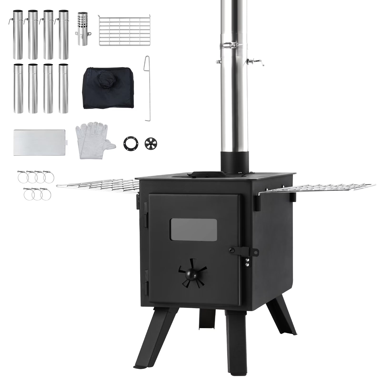 Portable Wood Stove for Camping with Pipes R74707