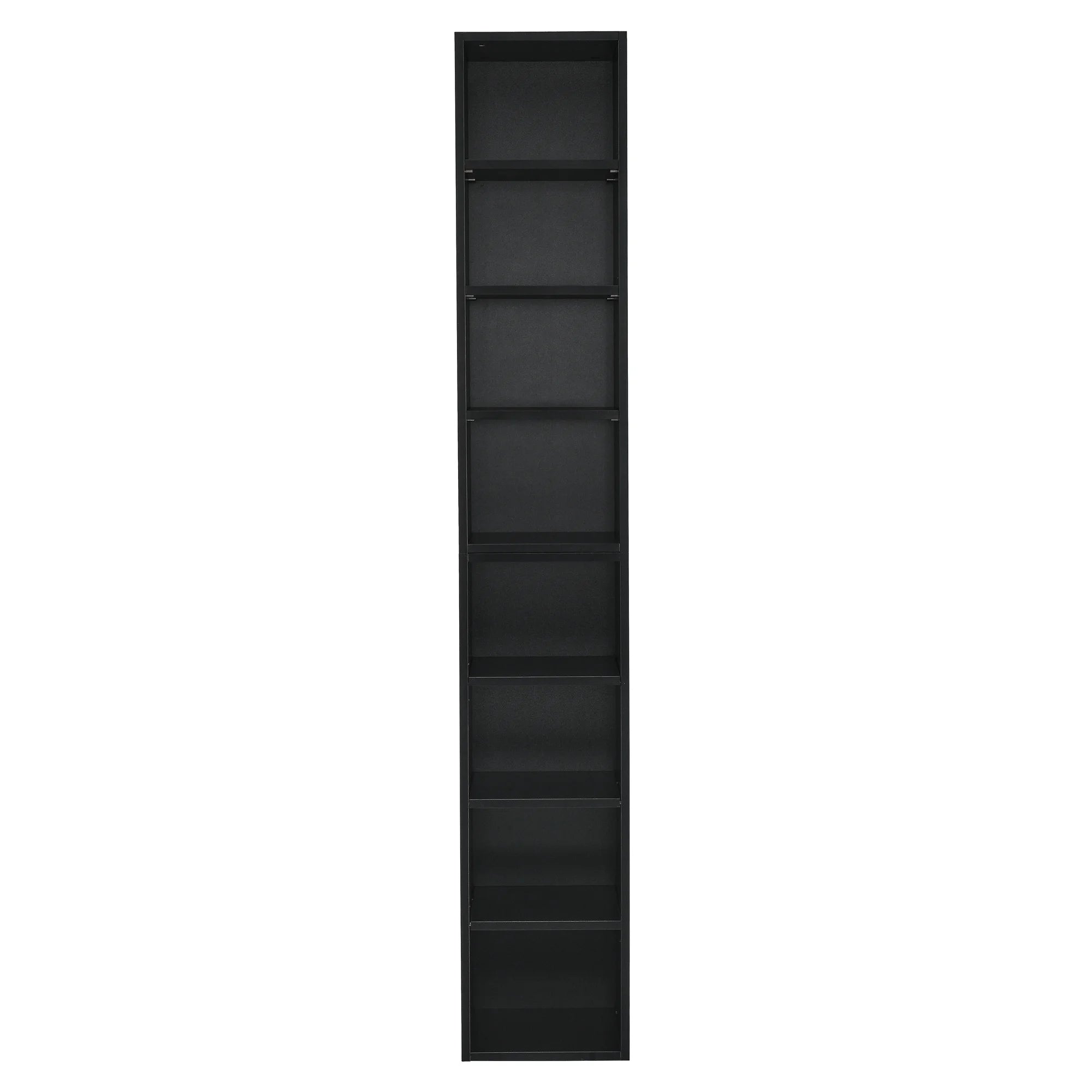 8-Tier Tall Narrow Bookcase with Adjustable Shelves M6941