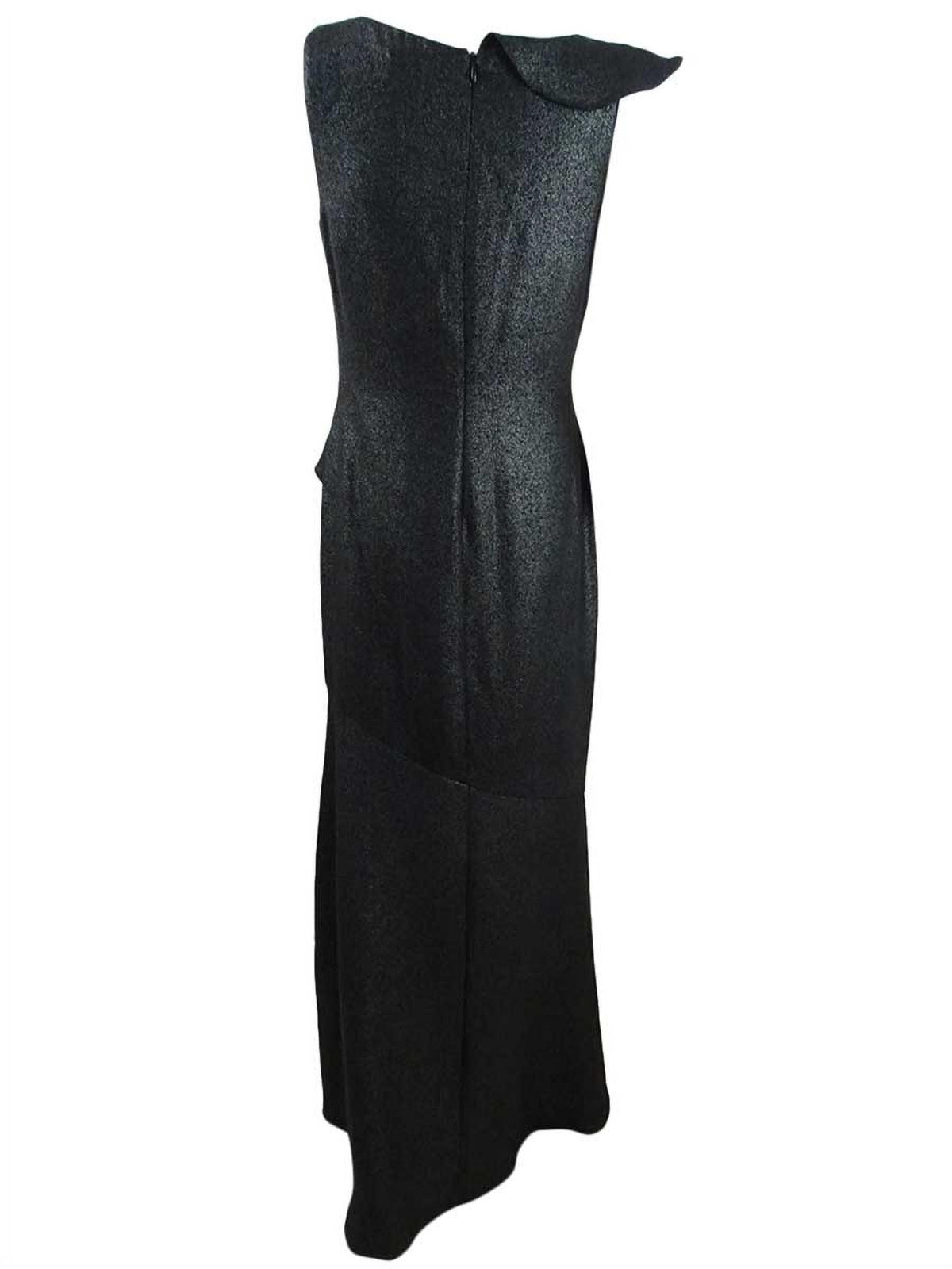 Metallic Ruffle-Trim Gown T679802