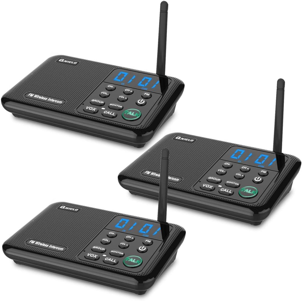 2 Way Wireless Intercom System, Pack of 2 Z341865