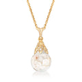 Floating Opal Pendant Necklace in 14kt Yellow Gold W3426
