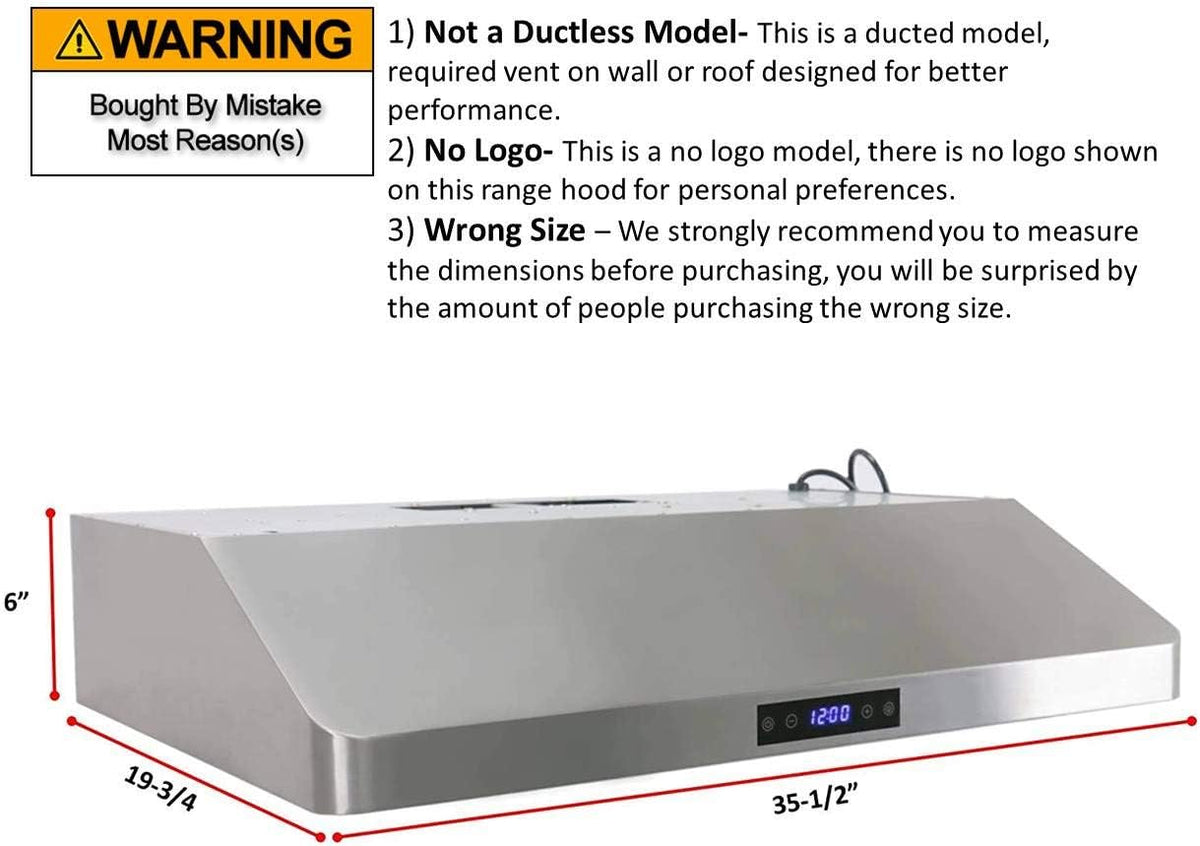 30 Inch Under Cabinet Stainless Steel Range Hood with Baffle Filters W626