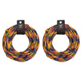 60 Ft. 2375 Pound Strength 2 Rider Tow Rope (2 Pack) D126732
