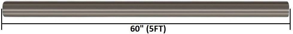 Stainless Steel Straight Exhaust Pipe 2.75" OD 5' Long Pack of 2 Z771142
