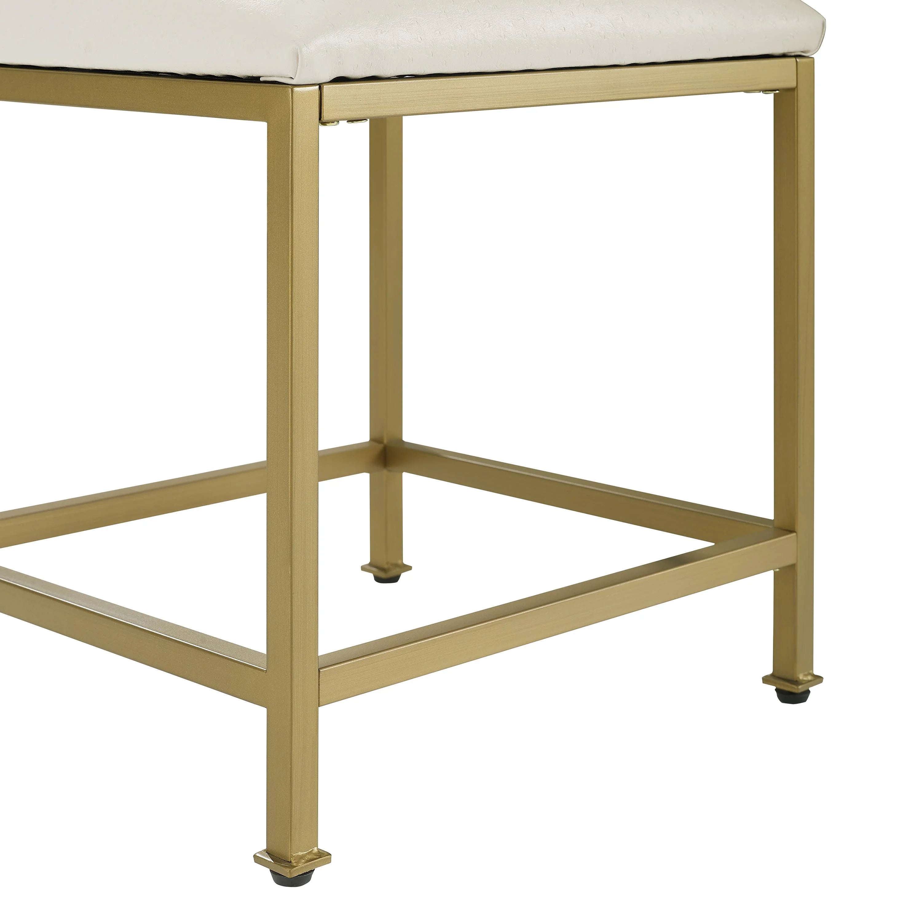 Soft Gold Vanity Stool X587