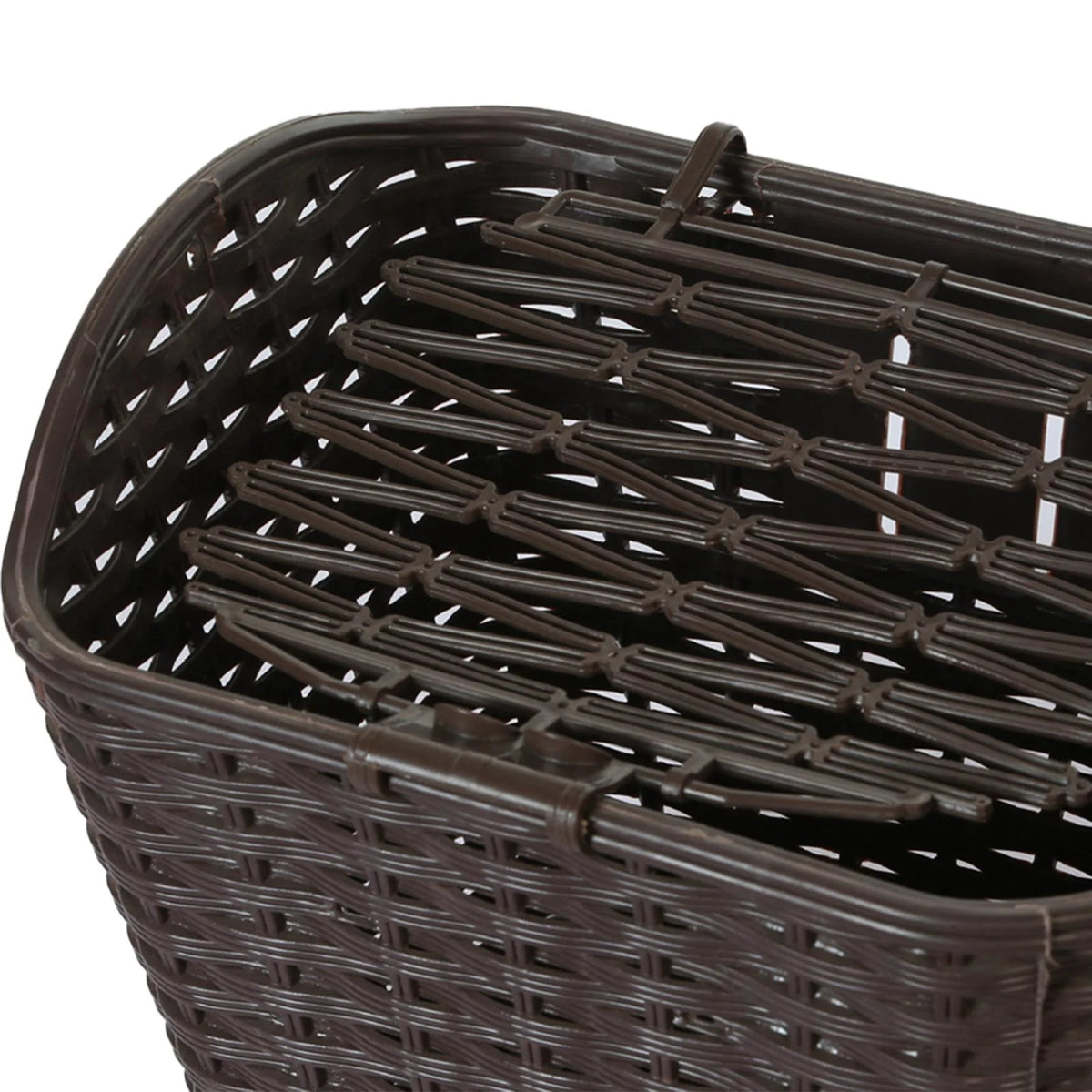 Khaki Bike Basket with Cover S5985
