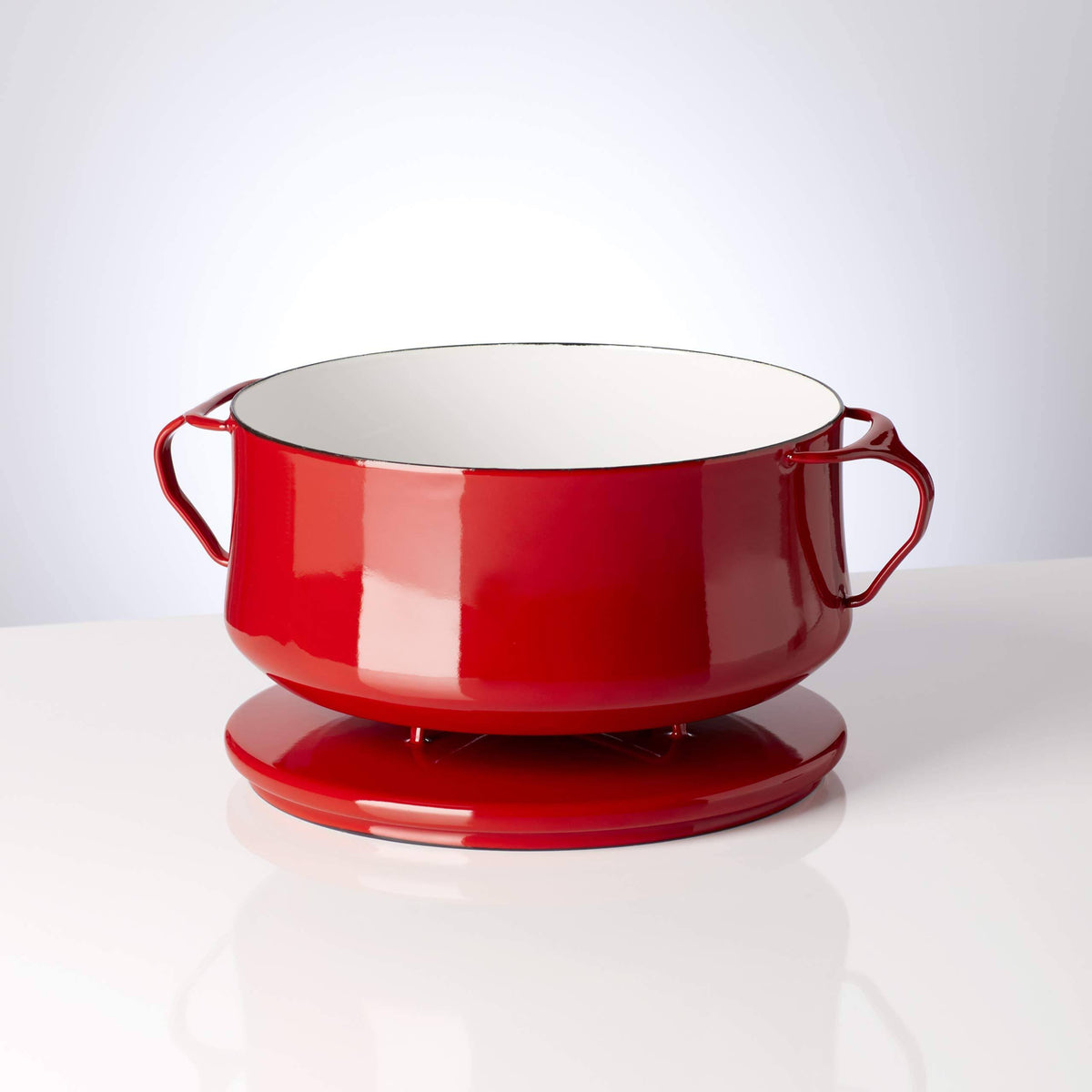 Chili Red 4 qt Casserole W9363