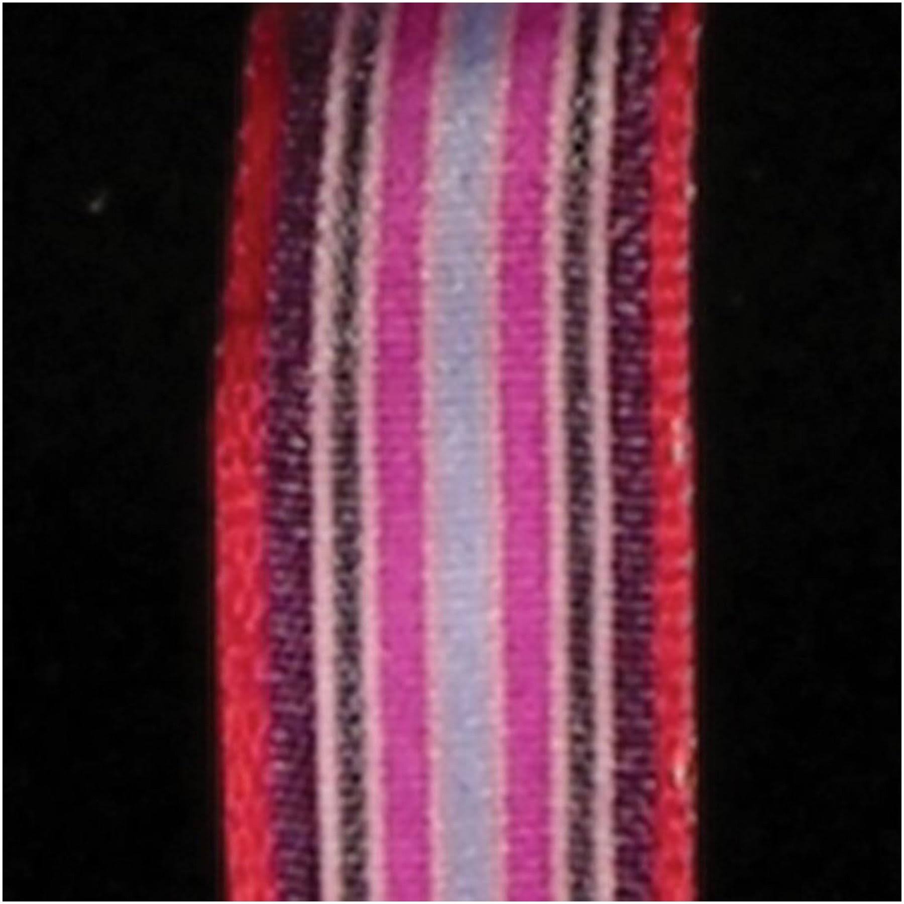 Pink Striped Wired Craft Ribbon 108 Yards L307