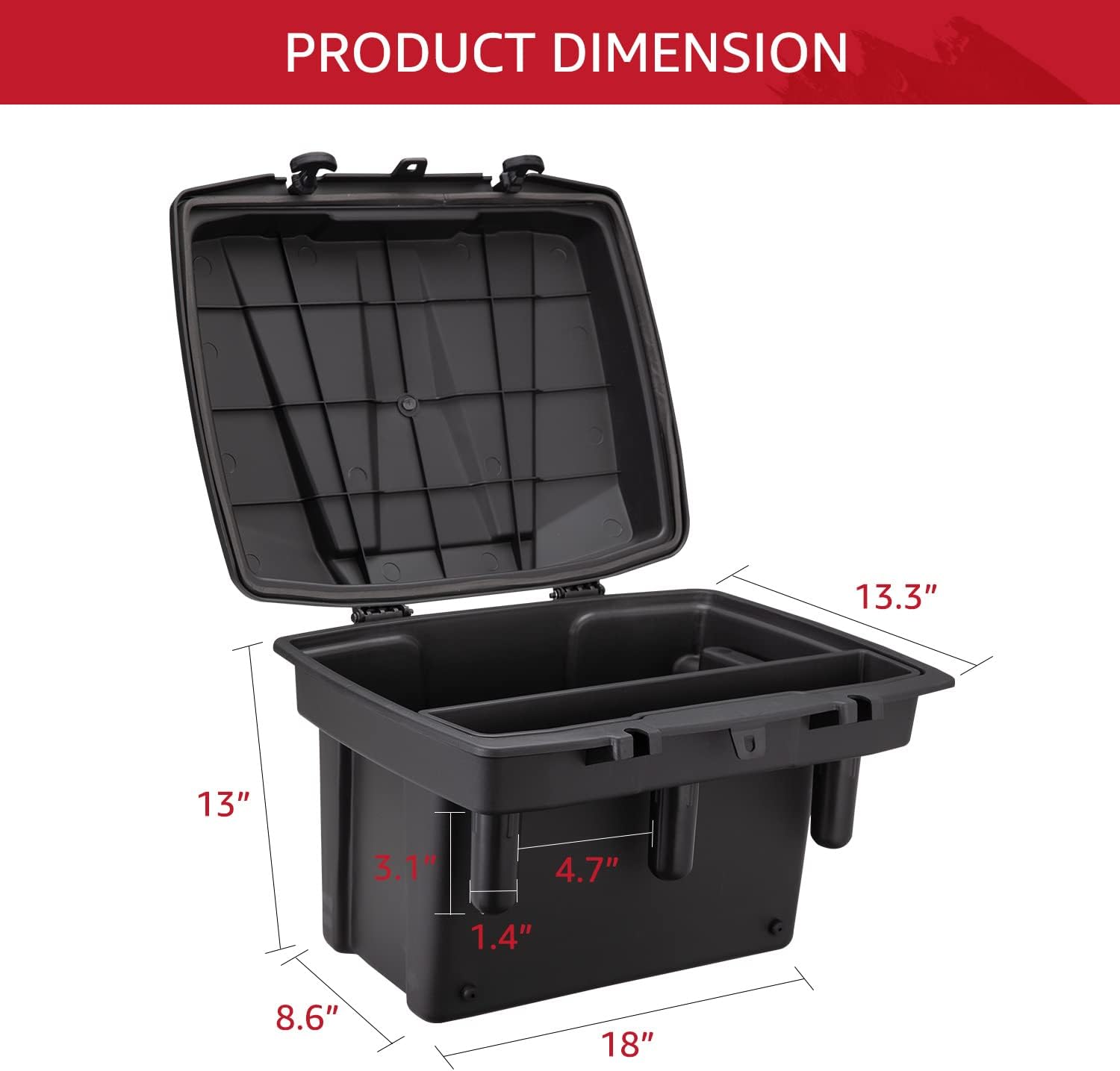 Ranger Storage Box Bed Trunk Cargo Tool Box I41899