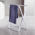 Polished Nickel Foldable Double Towel Stand Y558063