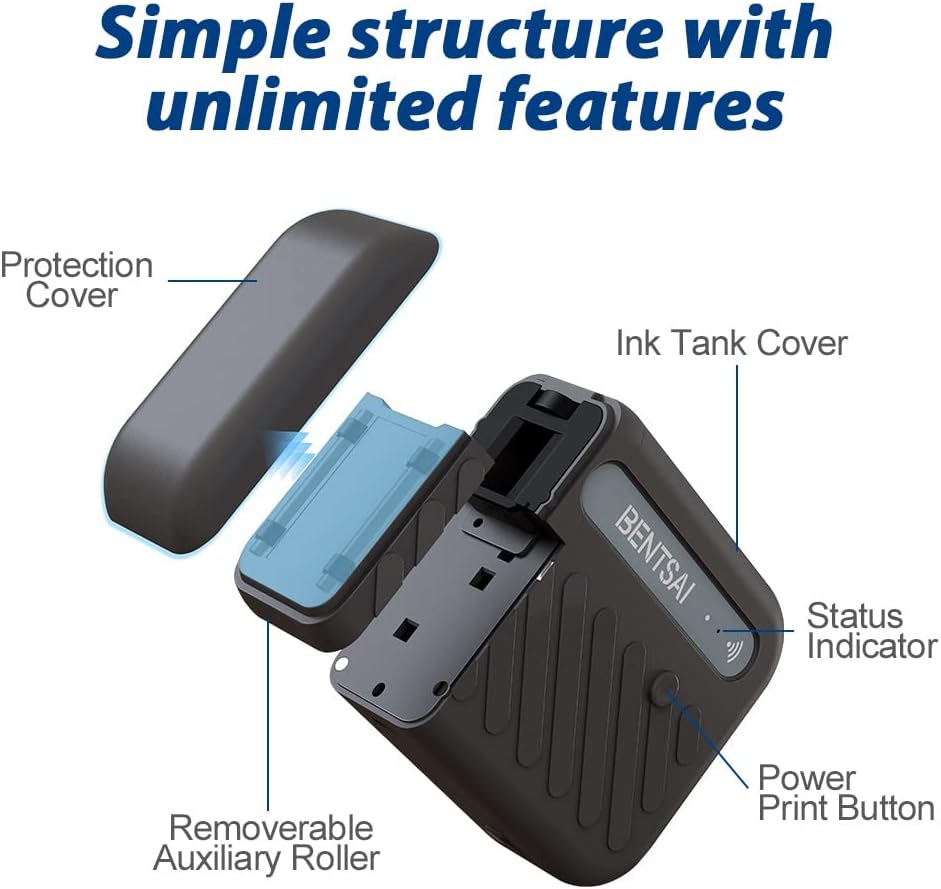 Mini Handheld WiFi Printer with iOS/Android APP (Black) N232383