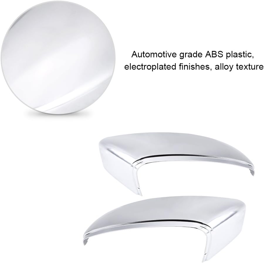 Matte Chrome Rearview Mirror Cover Trim Pair B442959
