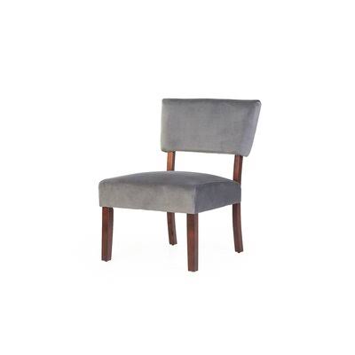 Gray Velvet Side Chair D519582