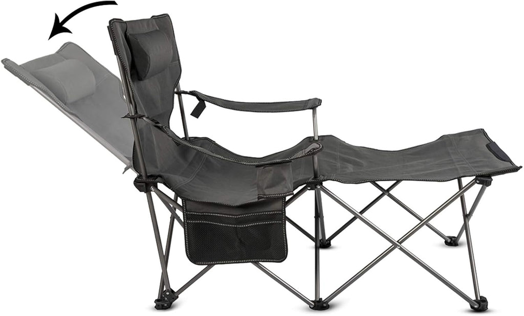 Mesh Folding Reclining Camping Chair with Carry Bag D911397