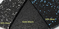 1/4in Thick Solid Black 4' x 6' Heavy Duty Rubber Flooring X122453