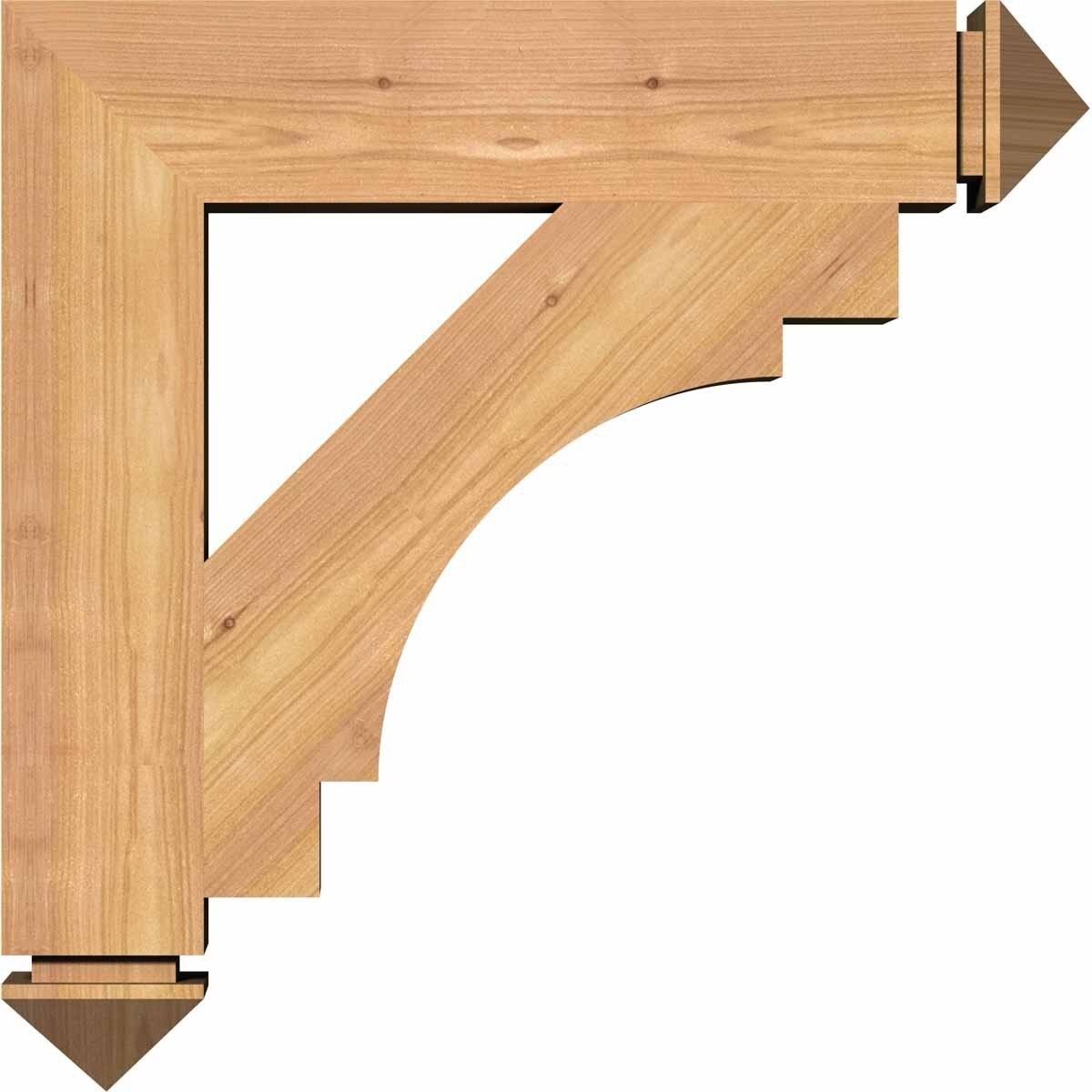 5 1/2x22W x 38x22D x 38x22H Western Red Cedar Bracket I843771