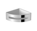 Matte Black Corner Shower Basket with White Insert S530884