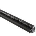 Trim Seal with Side Bulb, 3/4” Bulb Seal Diameter, 25’ Length, PVC Plastic with EPDM Rubber Seal, Pack of 2 Z57669