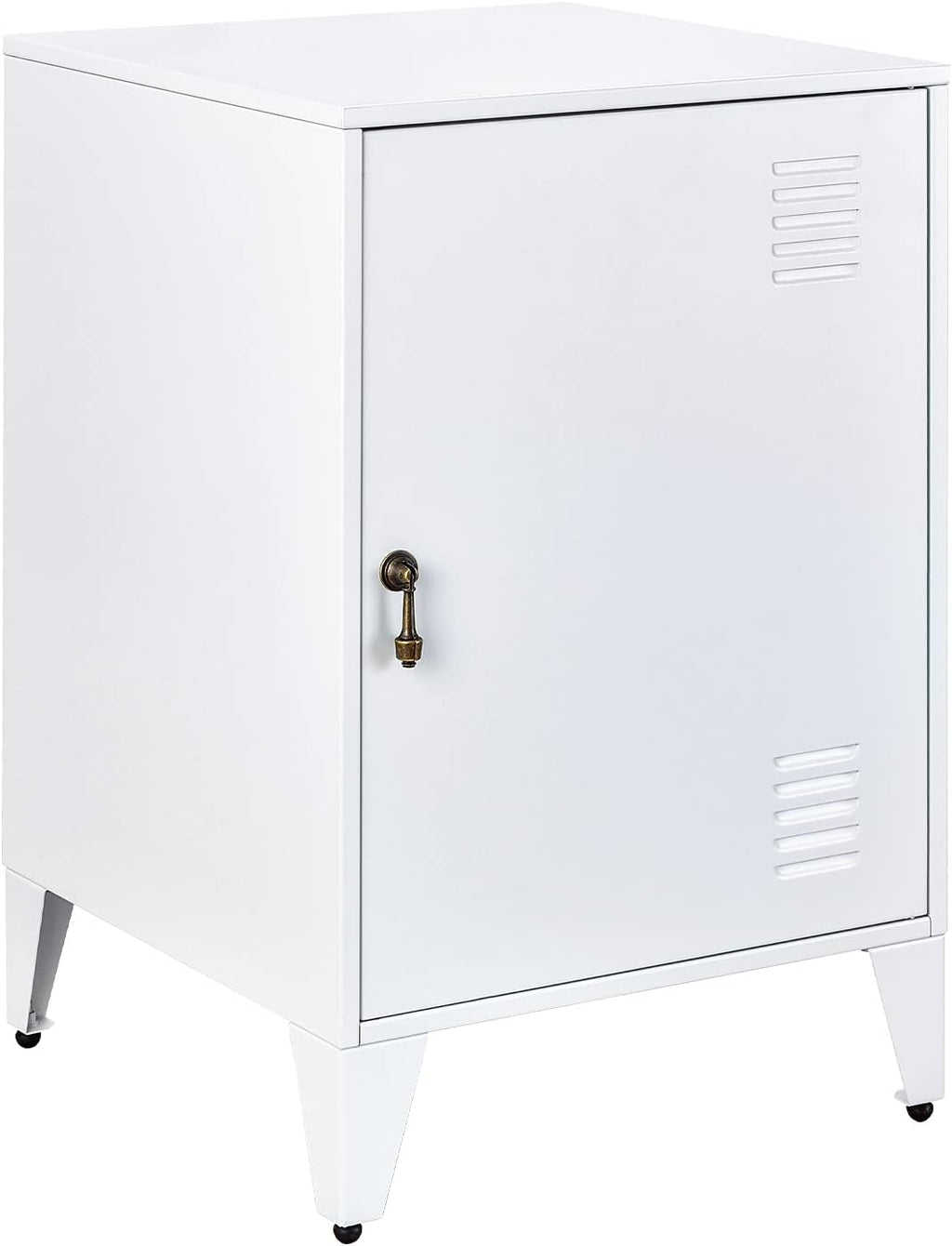 Metal Night Stands End Side Table Cabinet with 1 Door R59597