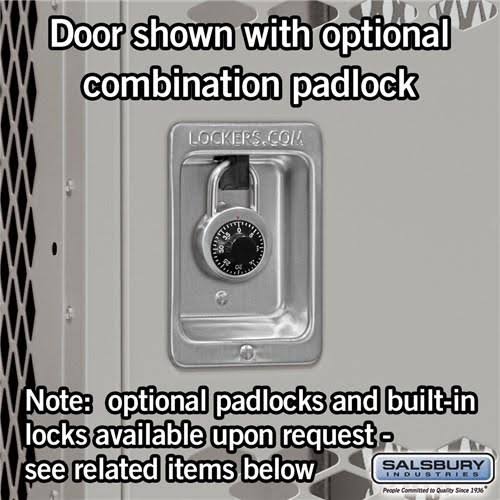 12x22 Wide Double Tier Vented Metal Locker O112096