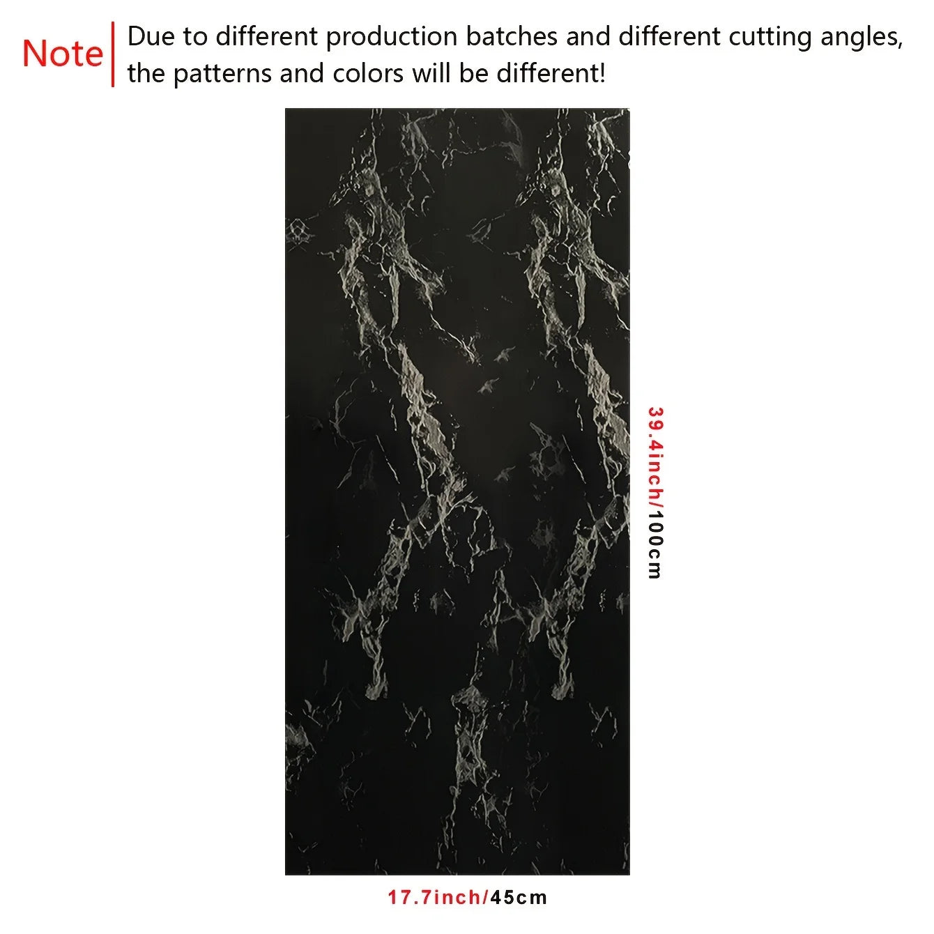 Black Silvery Marble Crack Pattern Waterproof Peel And Stick Wallpaper E8026
