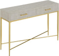 Beige/Gold Console Table B96912