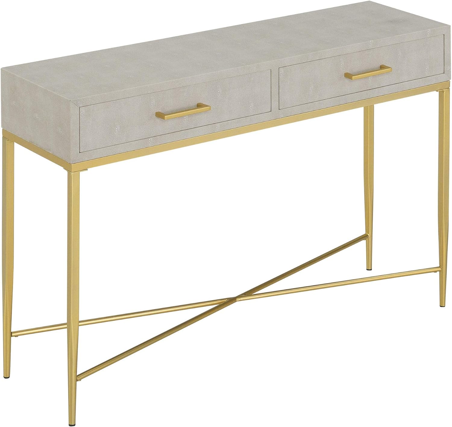 Beige/Gold Console Table B96912