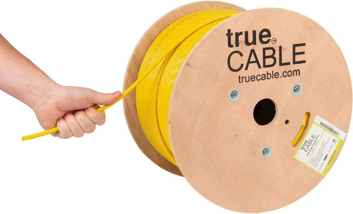 1000ft Red 23AWG 4 Pair Solid Bare Copper Bulk Ethernet Cable I5443