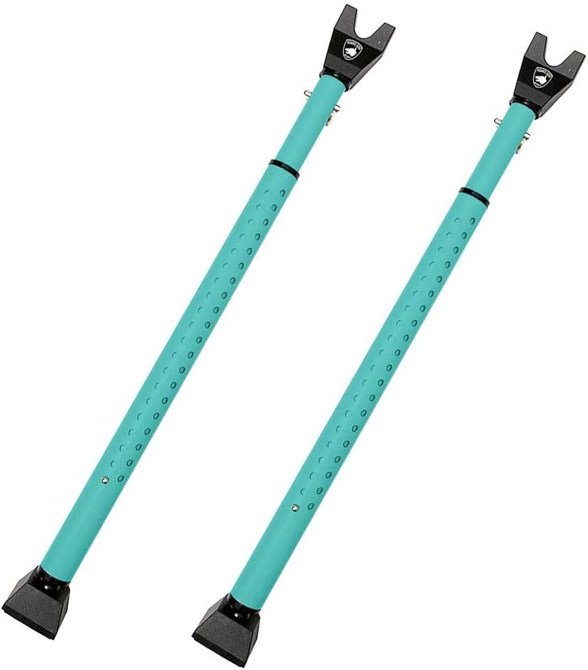2-in-1 Adjustable Door Security Bar (Blue 2 Pack) V9939