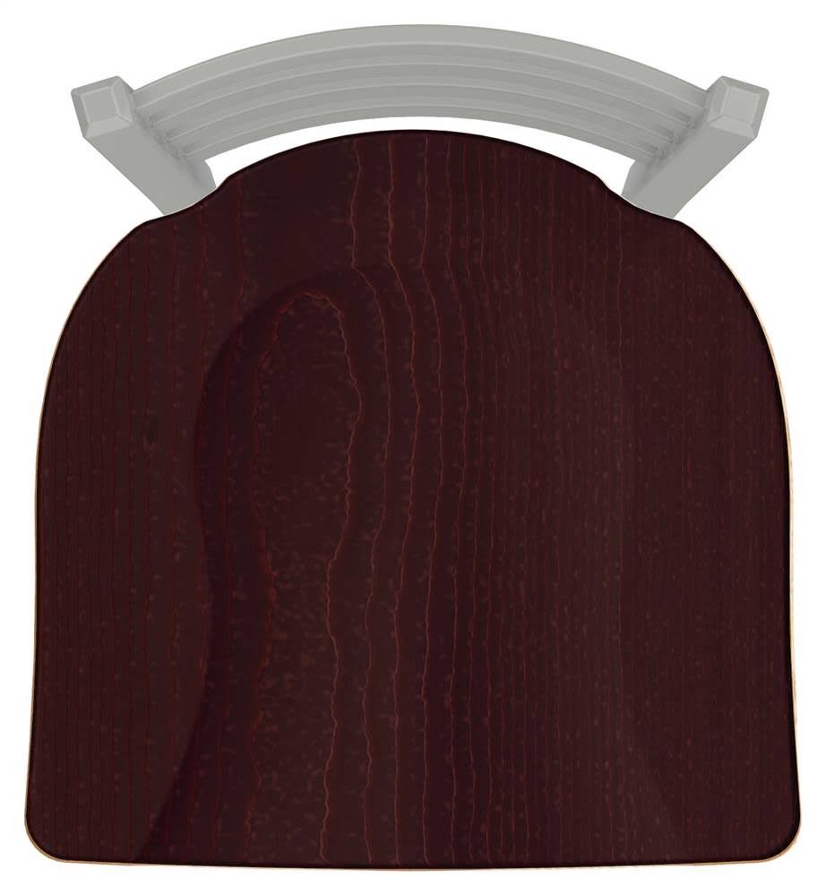 18x22 Chair with Anodized Nickel Finish, Dark Cherry Oak Seat P720